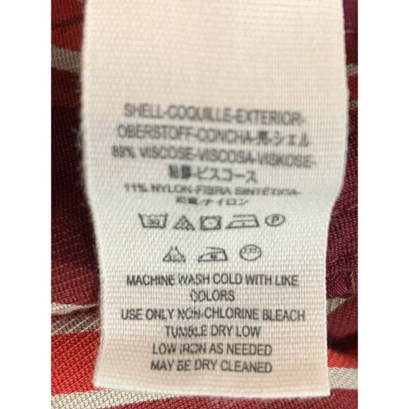 Free People Women’s Striped Pleated Wit Pockets Belt Capri Pants Size 8 - Picture 7 of 8